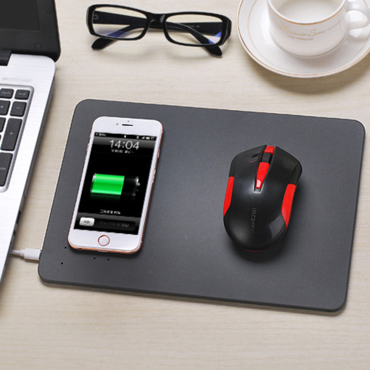 Superpower Pad 2 In 1 iPhone Wireless Charger, And Mouse Pad