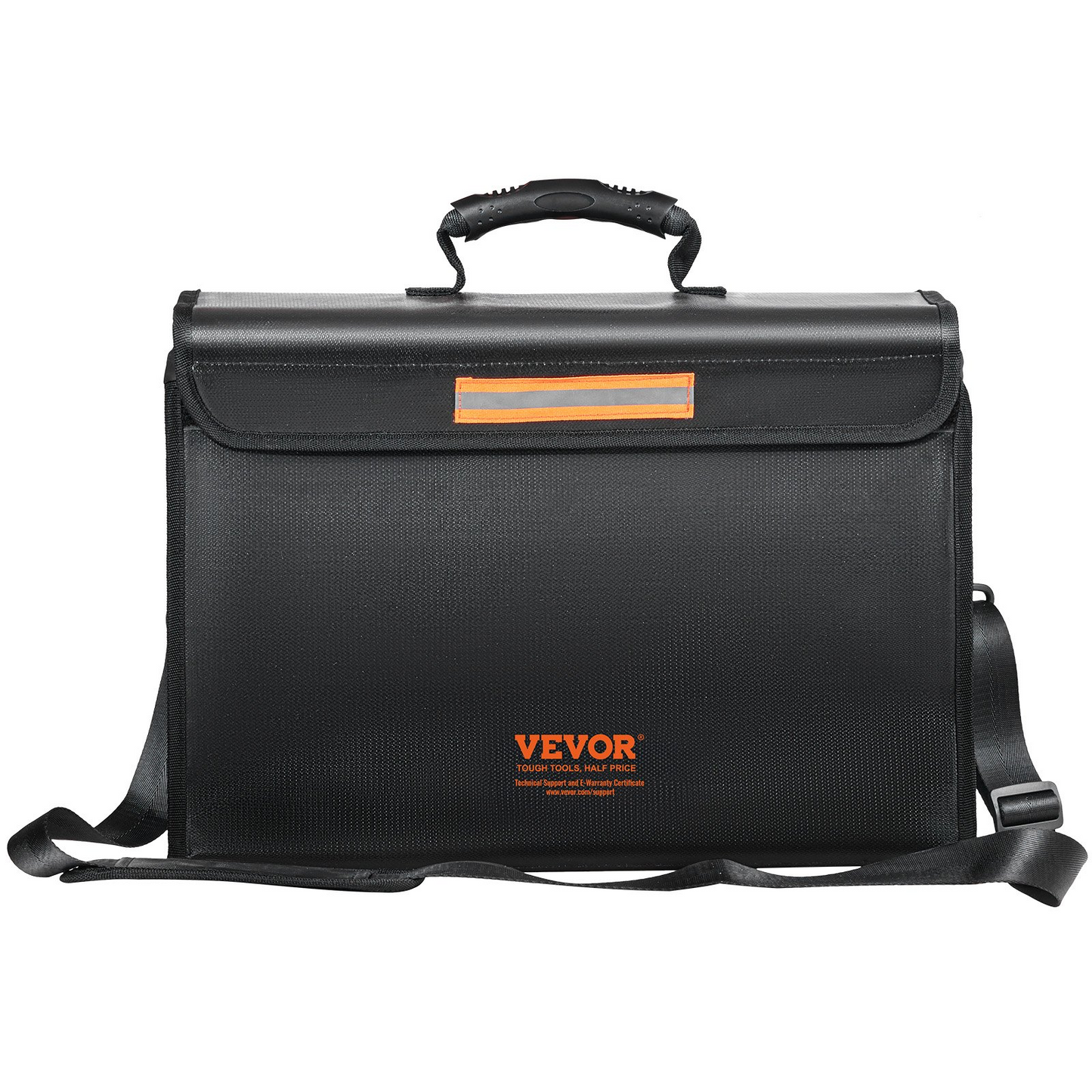 VEVOR Fireproof Document Box, Fireproof Document Bag  2000℉, 3-layer Folding Fireproof and Waterproof File Box 15.35x12.4x13.98 inch with Zipper, for Money, Documents, Jewelry and Passport