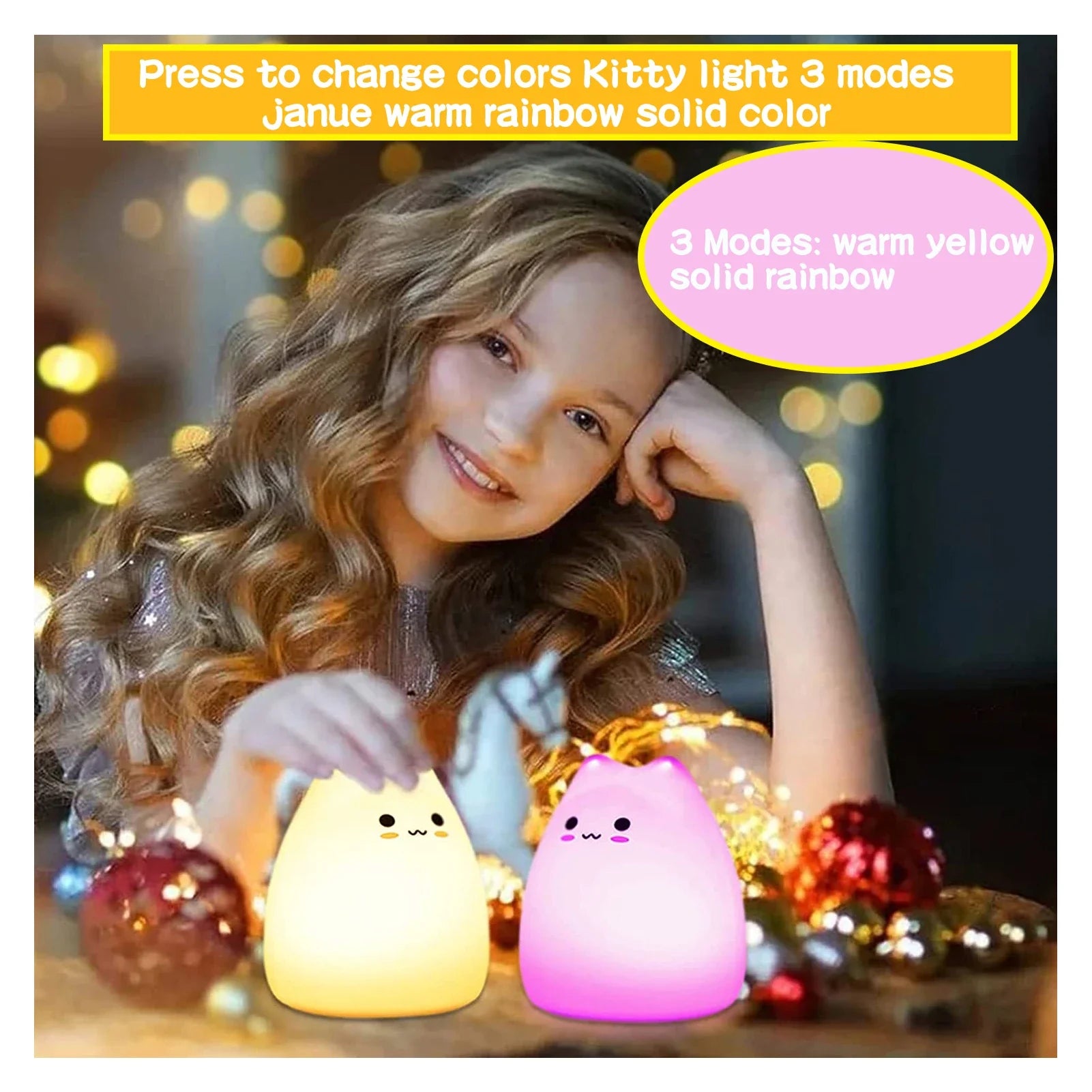 Cute Cat Doll Nightlights - Gift for Child Nursery