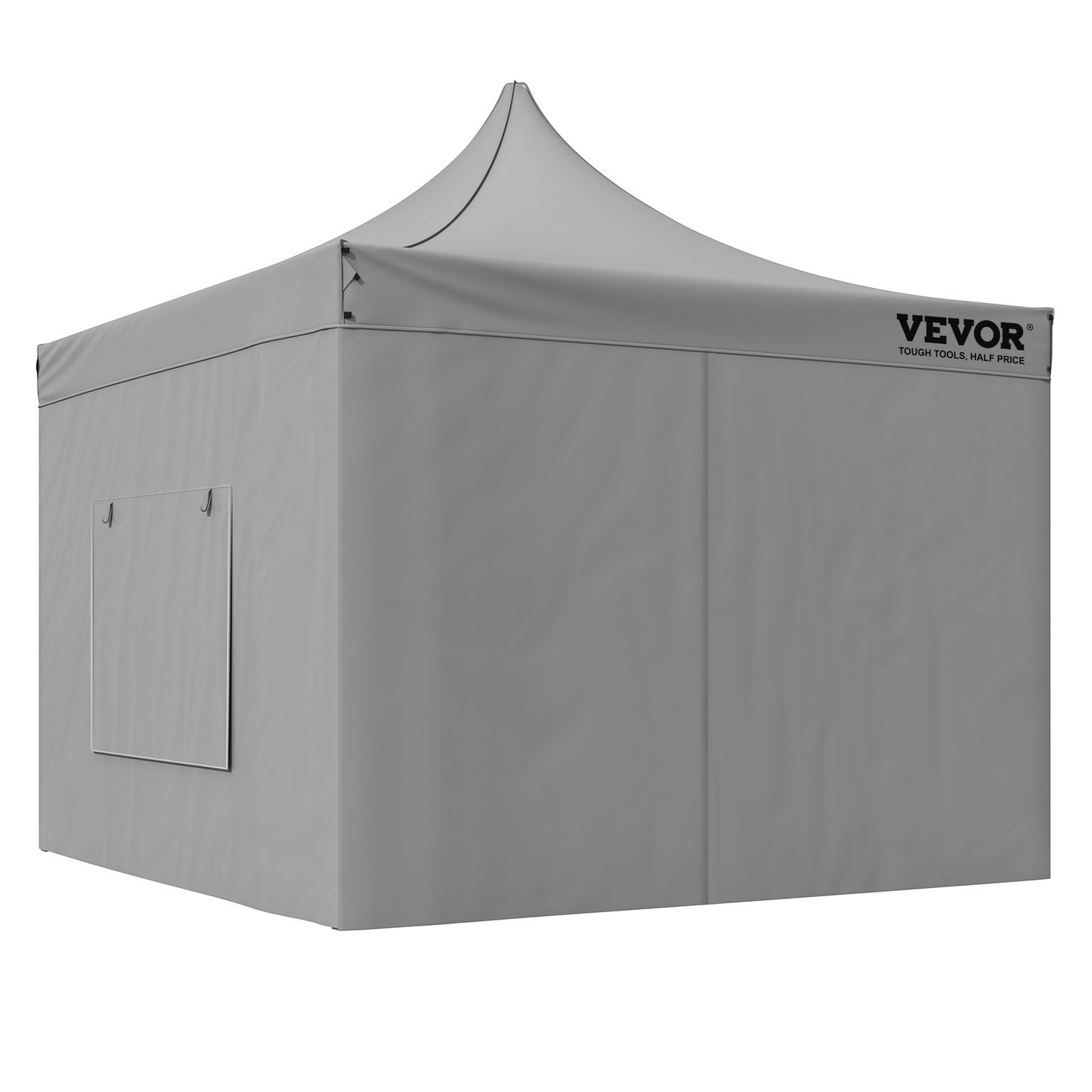 VEVOR 10x10 FT Pop up Canopy with Removable Sidewalls, Instant Canopies Portable Gazebo & Wheeled Bag, UV Resistant Waterproof, Enclosed Canopy Tent for Outdoor Events, Patio, Backyard, Party, Camping