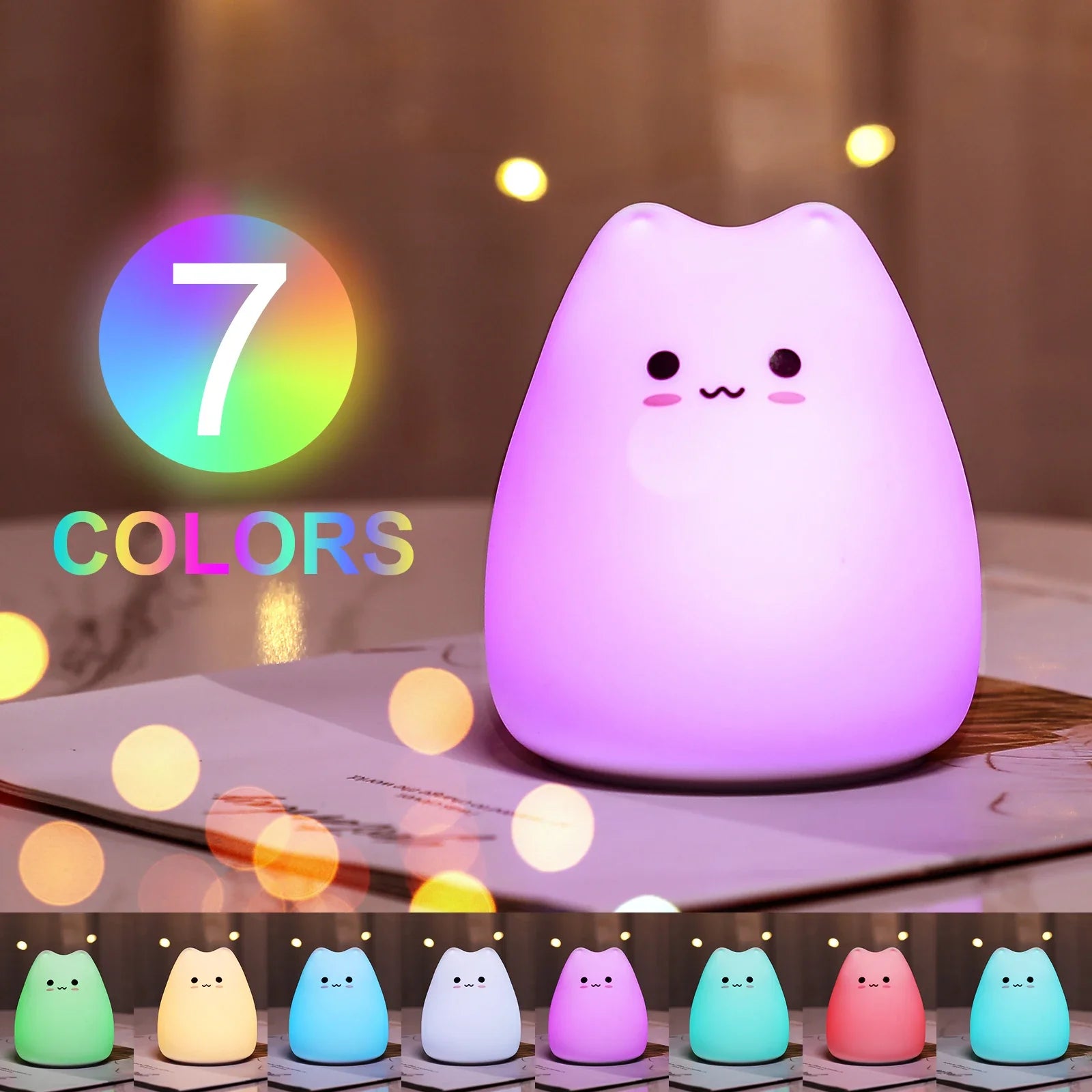 Cute Cat Doll Nightlights - Gift for Child Nursery