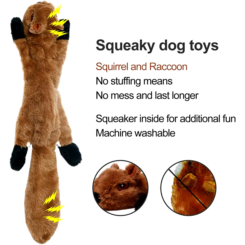 Funny Simulated Animal No Stuffing Dog Toy with Squeakers Durableplush Dog Chew Toy Crinkle Pet Squeak Toy Pet Supplies