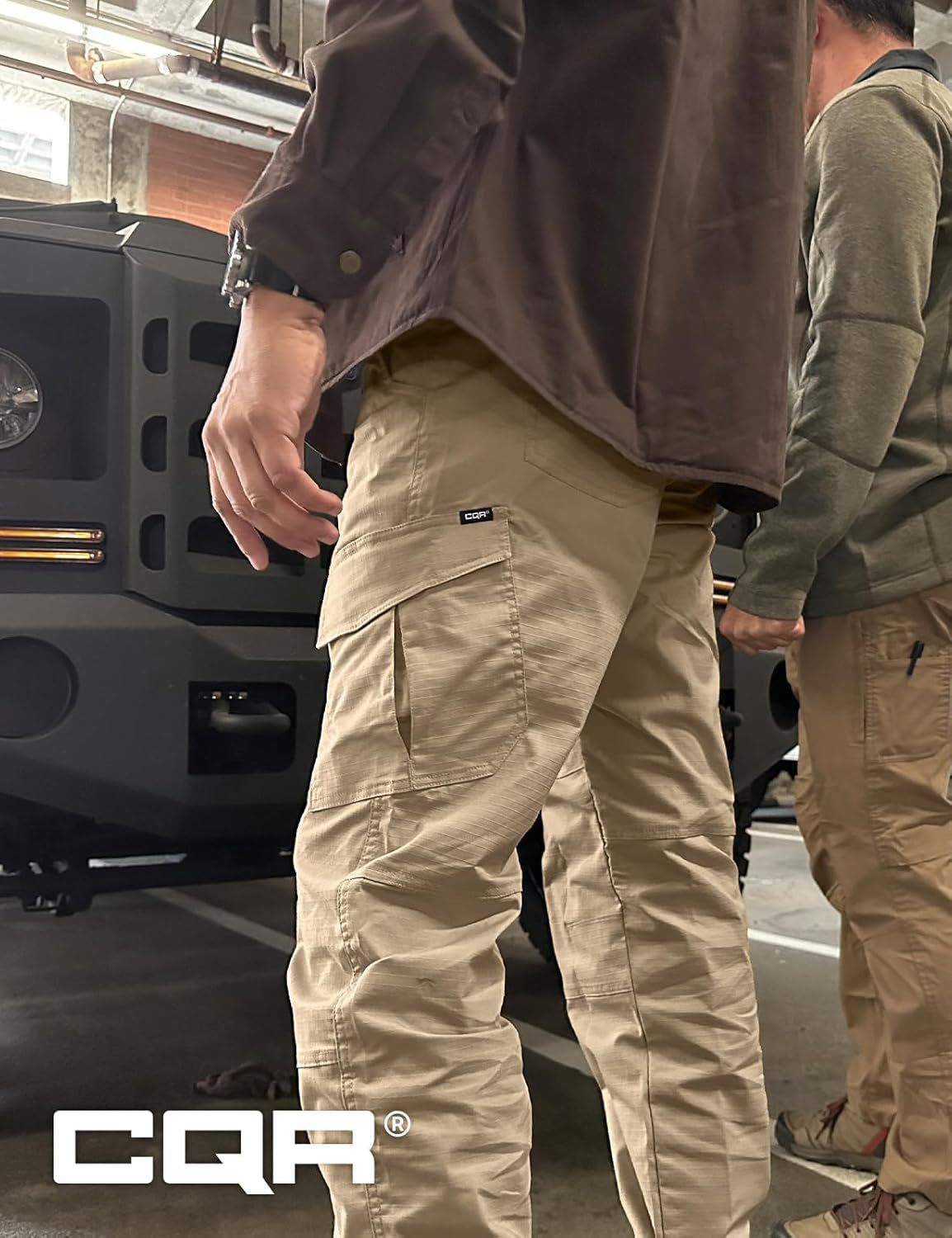 Men'S Flex Ripstop Tactical Pants, Water Resistant Stretch Cargo Pants, Lightweight EDC Hiking Work Pants