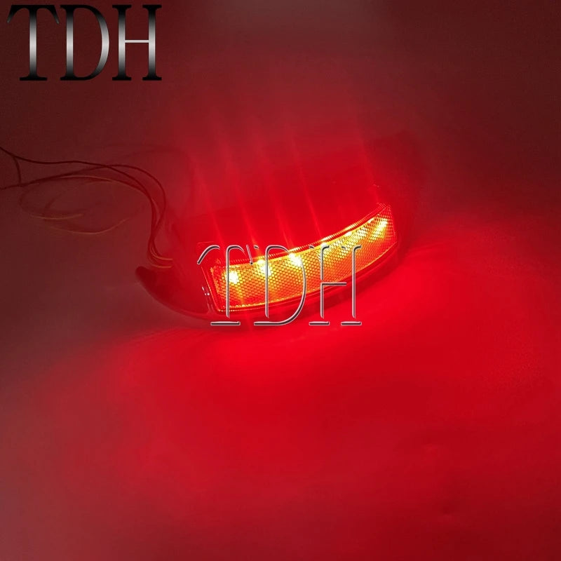 For Harley Road King Electra Glide FLHTC FLHTCU FLHTCUL FLHTK FLHTKL FLTRU Rear Fender Tip LED Light Tail Brake Turn Signal Lamp