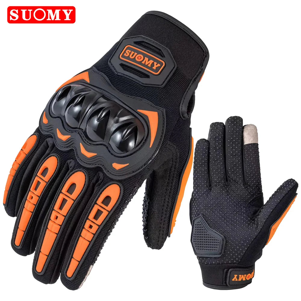 Suomy Women Pink Motorcycle Gloves Summer Lady Motocross Breathable Racing Gloves Motorbike Bicycle Cycling Riding Glove