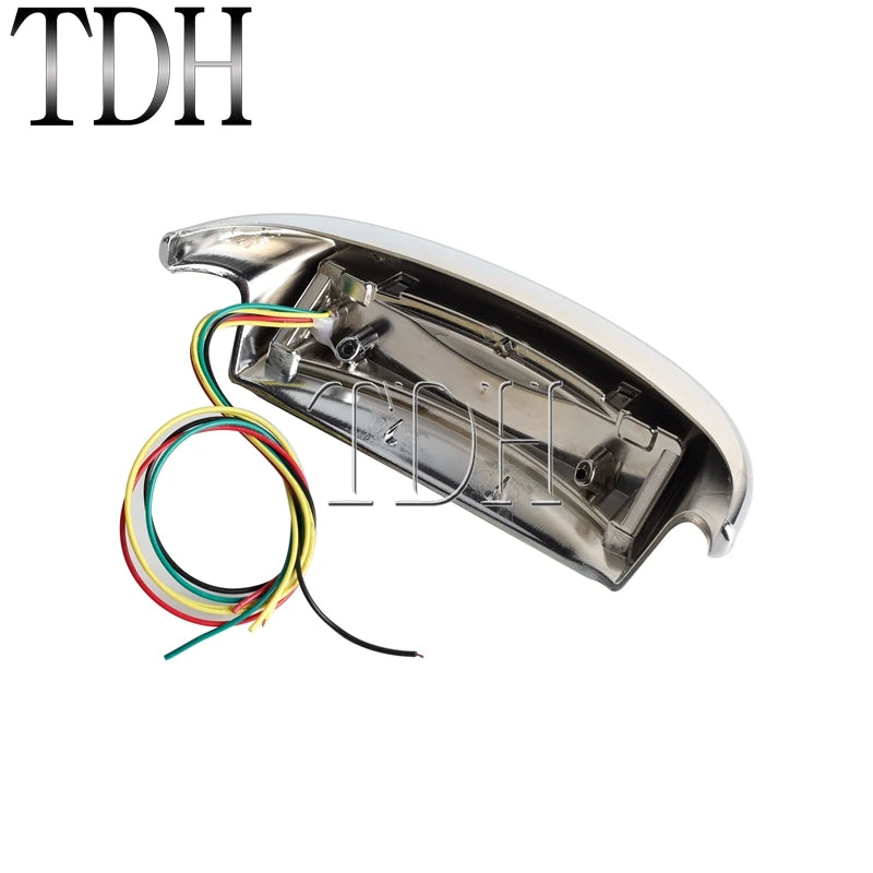 For Harley Road King Electra Glide FLHTC FLHTCU FLHTCUL FLHTK FLHTKL FLTRU Rear Fender Tip LED Light Tail Brake Turn Signal Lamp