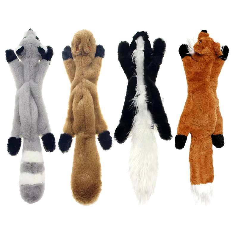 Funny Simulated Animal No Stuffing Dog Toy with Squeakers Durableplush Dog Chew Toy Crinkle Pet Squeak Toy Pet Supplies