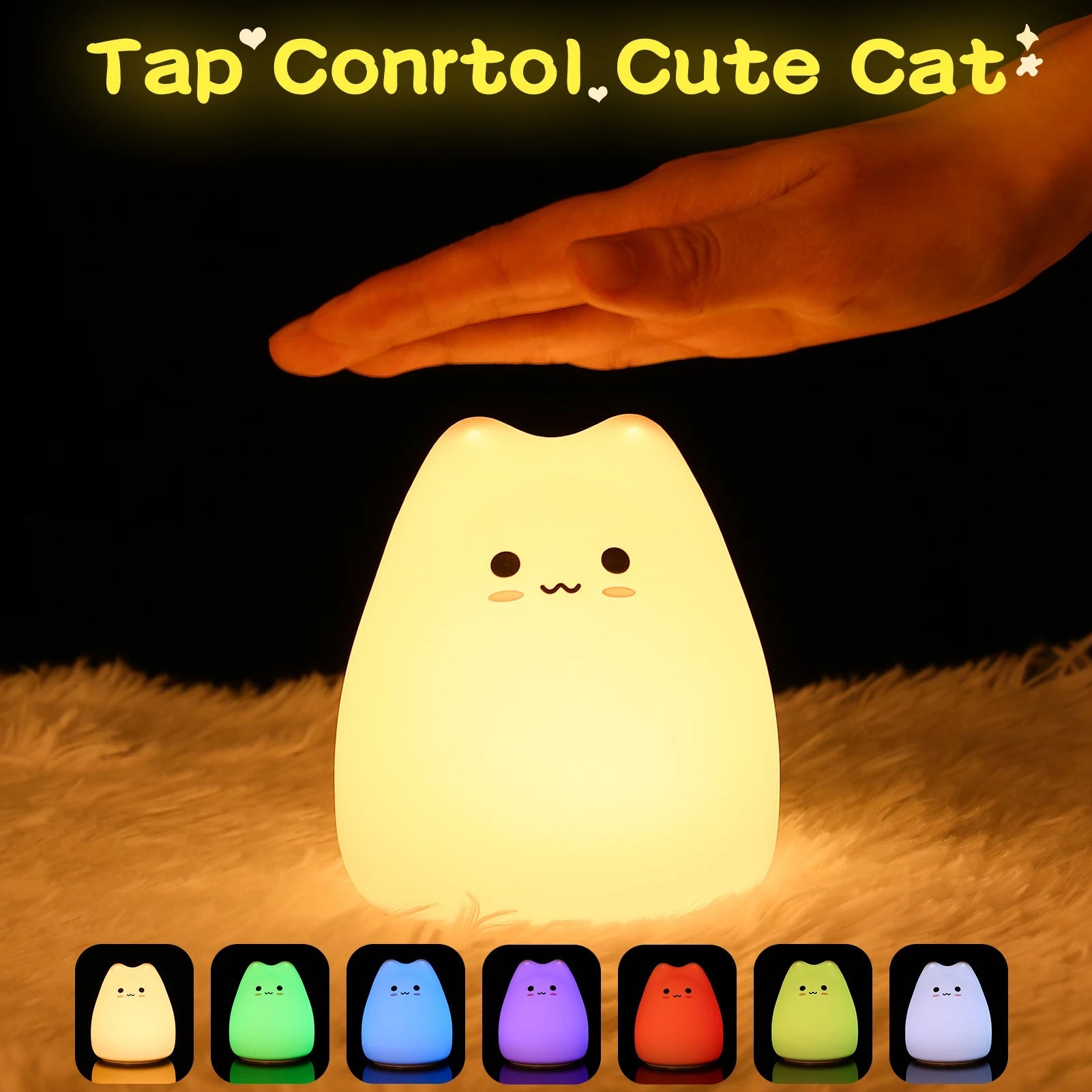 Cute Cat Doll Nightlights - Gift for Child Nursery