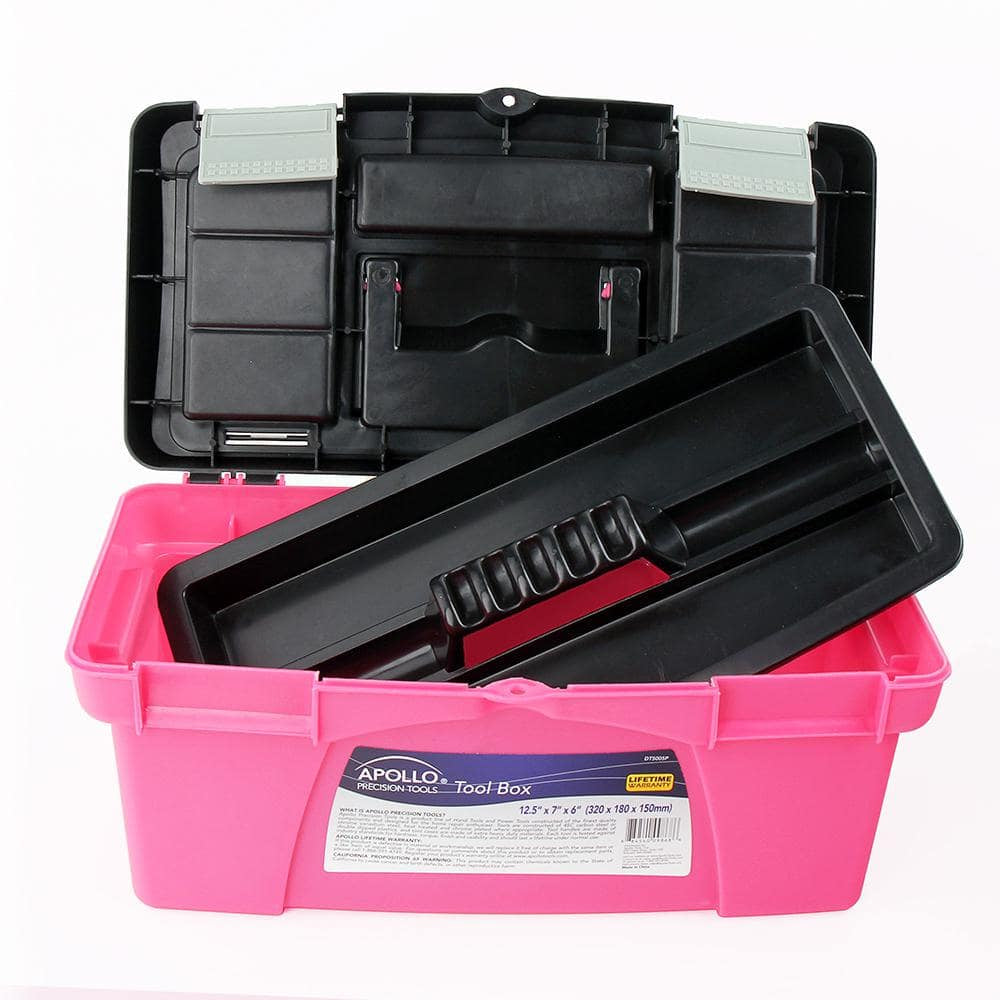 10 In., 12.5 In. and 16 In. Tool Box in Pink (3-Components)